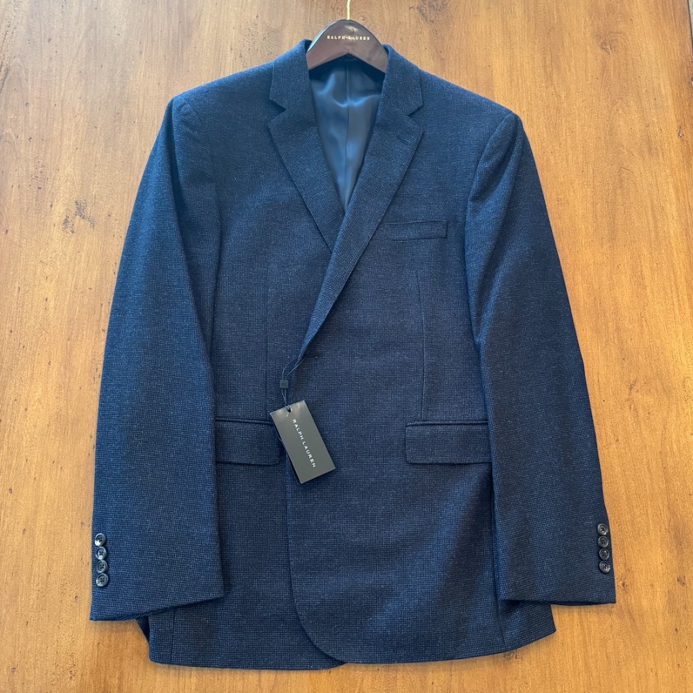 Ralph Lauren New Men's Navy Sport Coat (size 44R)